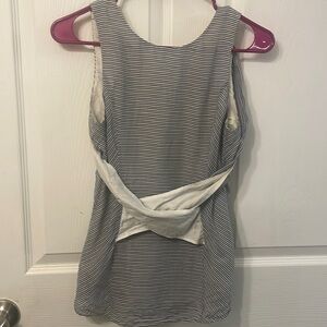 Rag & Bone Open Back Striped Tank Top-XS